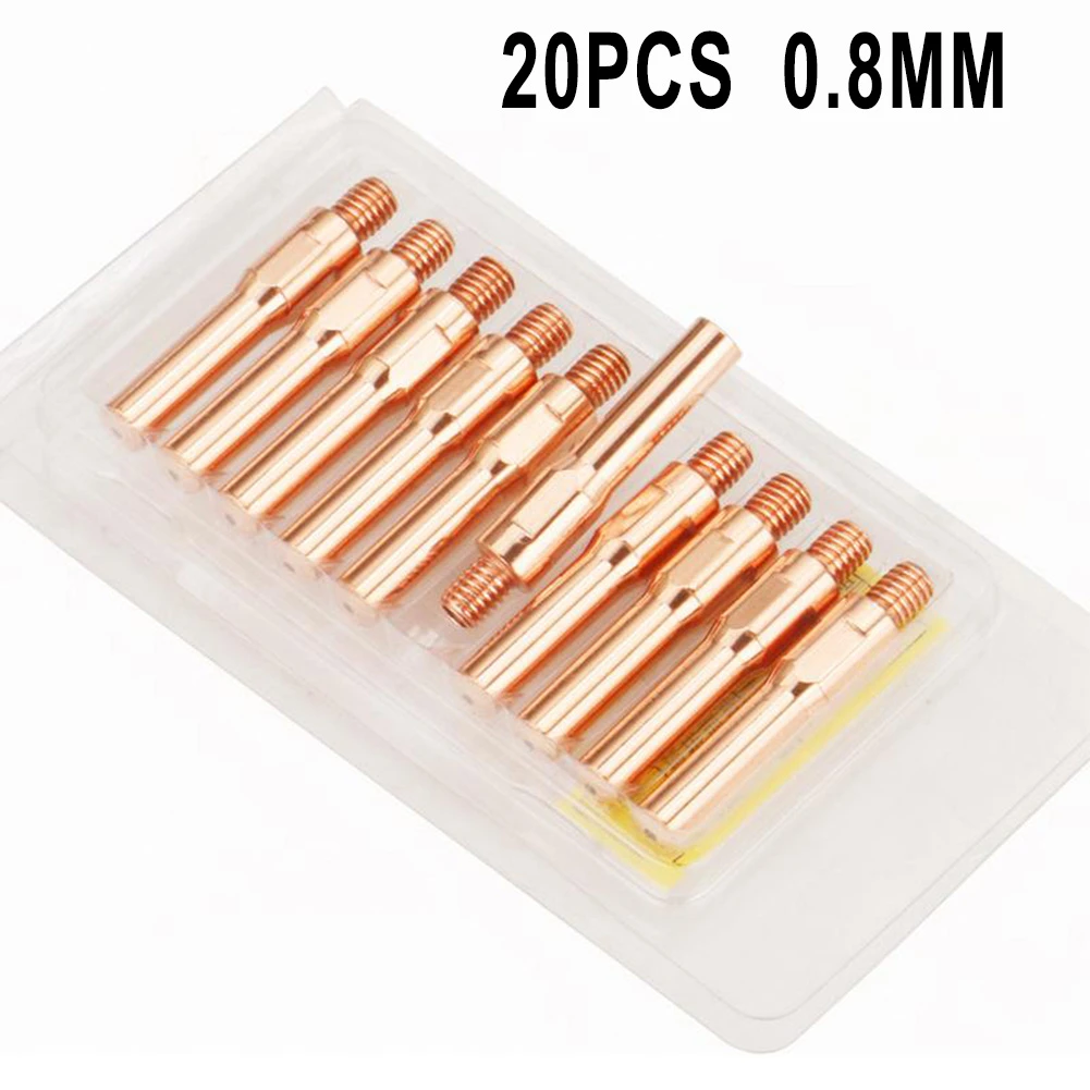 gold solder paste 10/20PCS 0.8mm Mig Welding Nozzles Flashlight Contact Tip For MB15 MB25 MB36 Secondary Welding Contact Tip Tools soldering paste