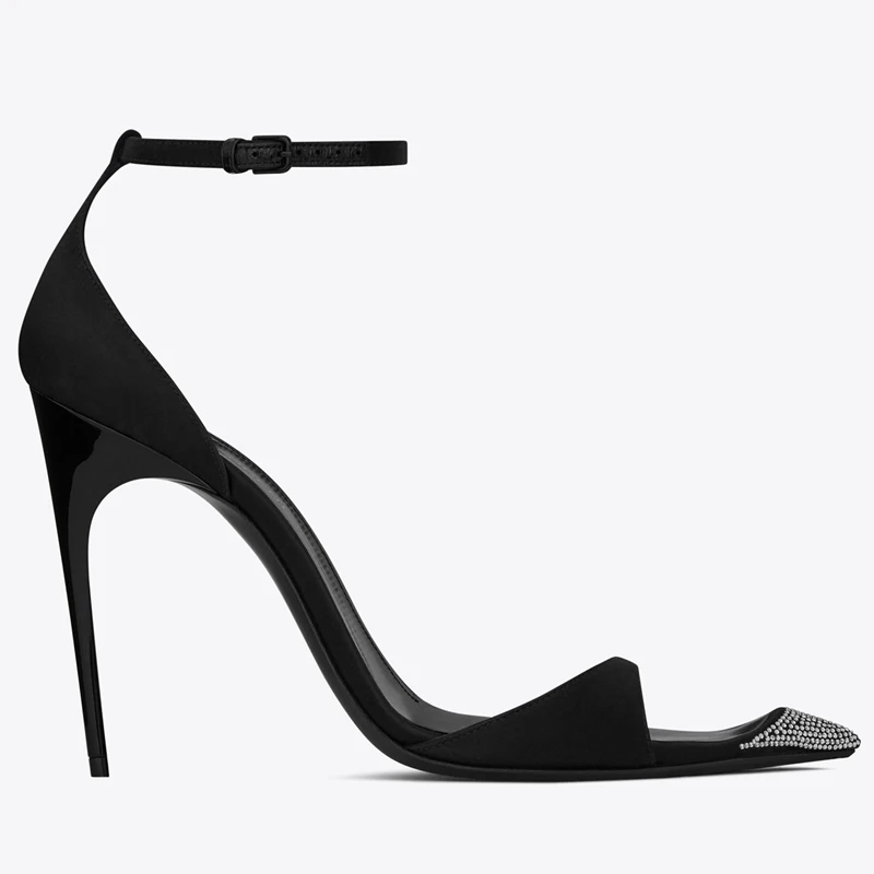 

Стразы летние женские сандалии с острым носком на высоком каблуке-шпильке женская обувь для вечевечерние Женские сексуальные сандалии