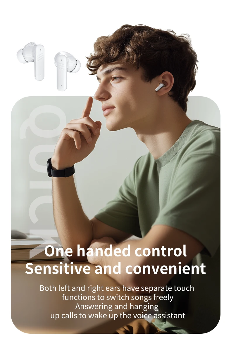 AI Translator Bluetooth 134Languages Bluetooth 5.4 Wireless Headphones Translation Earphones Waterproof Rating Long Battery Life Sea9660c80827444da762e19220fc820d3
