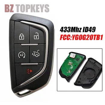 Telecomando auto per Cadillac CT4 CT5 2020-2022 YG0G20TB1 433Mhz ID49 Chip, controllo fob chiave fai-da-te con accesso senza chiave