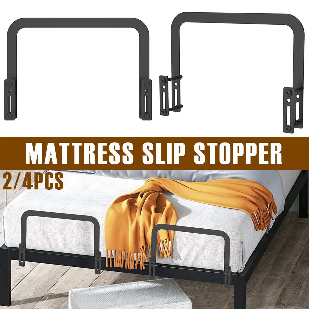 6-Pack Mattress Grippers Non-Slip Holders For Metal Bed Frames