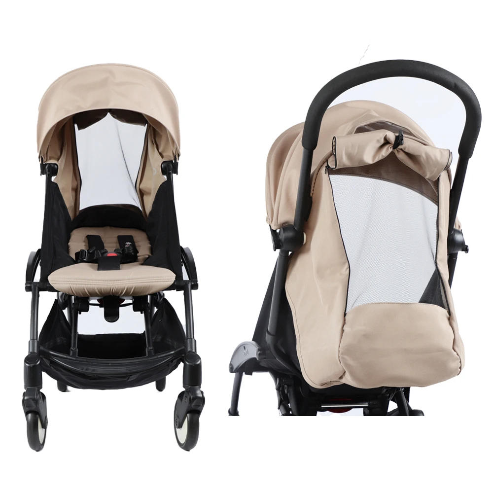 New Update 175° Canopy Cover Kit Seat Cushion Sunshade With Mesh Stroller Accessories For Yoya/ YOYO Pram Replace Seat Mattress