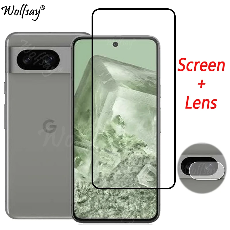 Vetro Temperato A Copertura Totale Per Google Pixel 8 Proteggi Schermo Google Pixel 8 6A 7A 6 7 Pro Vetro Per Fotocamera Per Google Pixel 8 Glass
