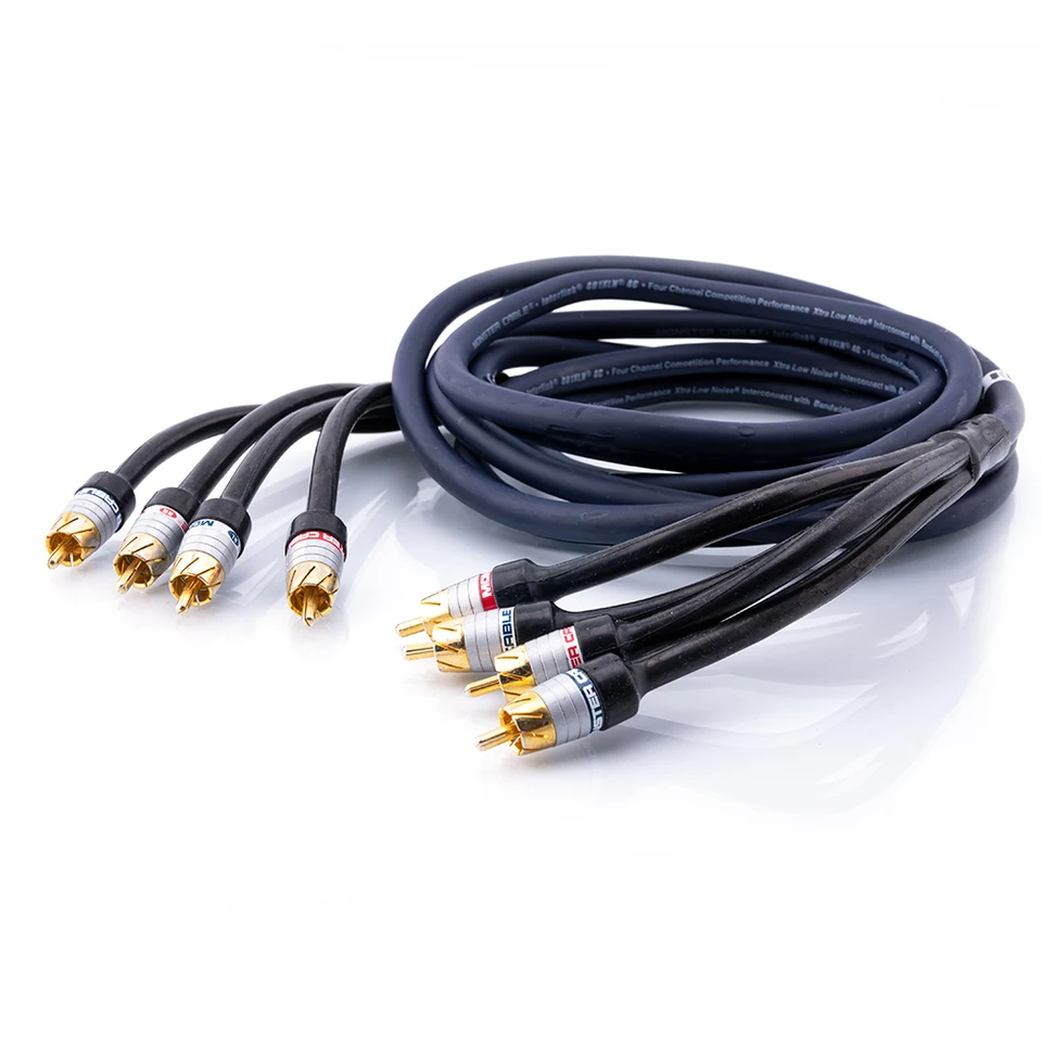 Monster Cable I401 XLN 4C-3m Interlink Car Interconnect 4-Channel