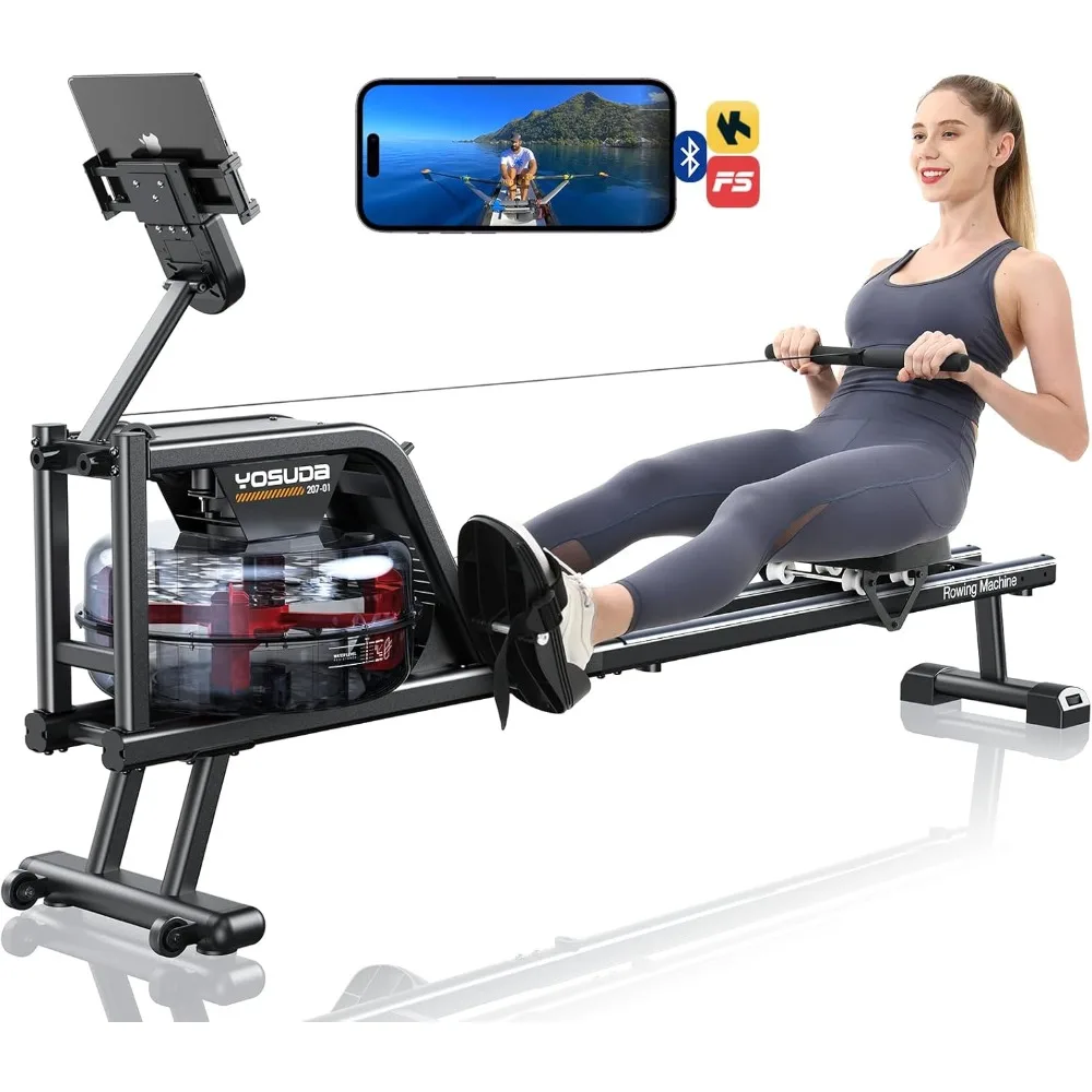 V02 Max Rowing Machine Magnetic-Water-Rowing-Machine-350-LB-Weight-Capacity-Foldable-Rower-for ...