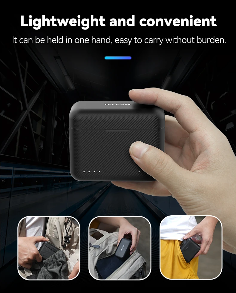 Battery Charger For X5 Battery 2 Slots TF Card Battery Storage Pocket Charger B