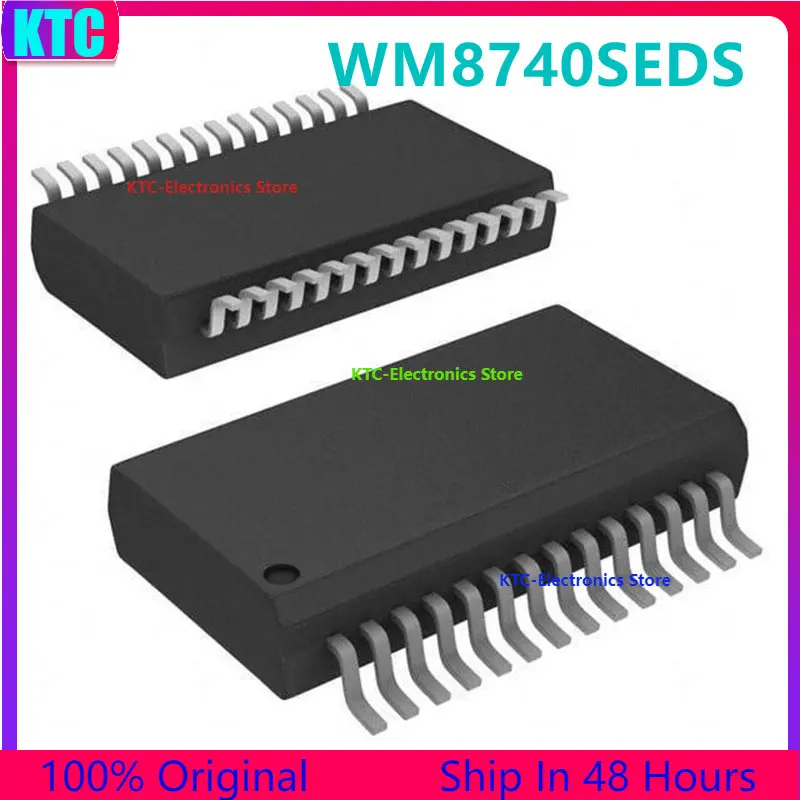 1PCS WM8740SEDS WM8740 SSOP28 Patch DAC Chip IC New Original Integrated ...
