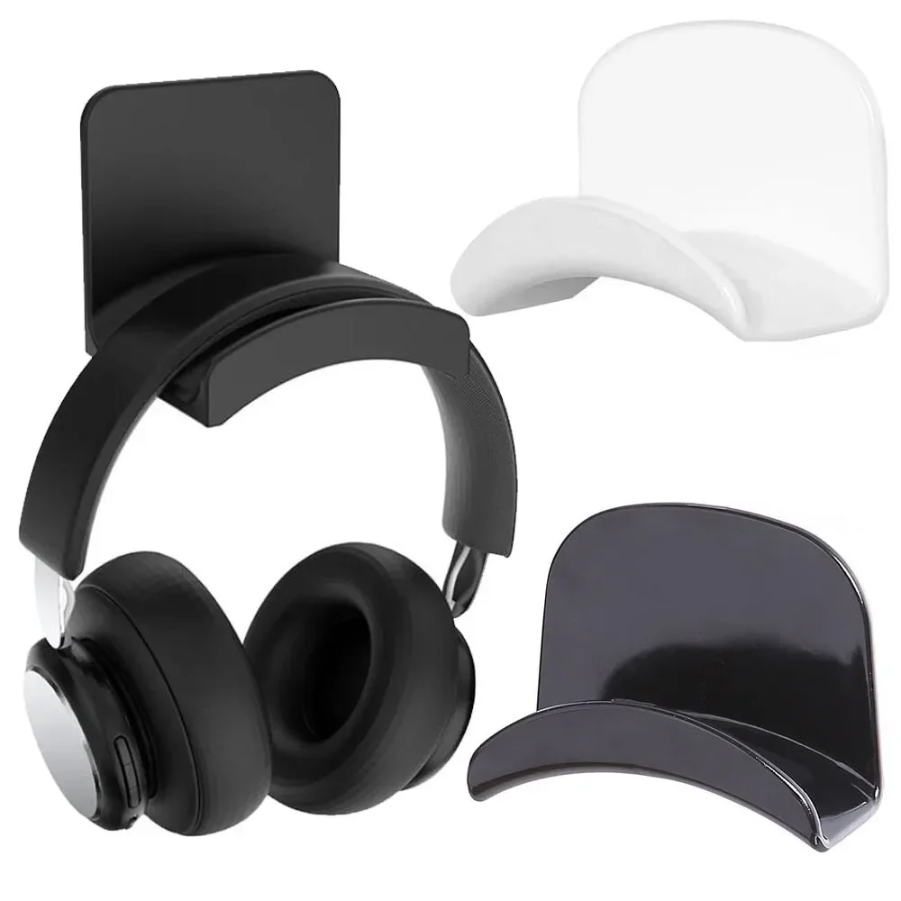 Headphone Bracket Storage Hook Dormitory Wall-mounted Computer Headset Holder Earphone Display Stand Racks
