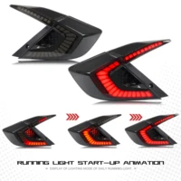 LED Tail Lights For Honda Civic Sedan 10Th Gen 2016-2021 DRL Start Up Animation Rear Lamp Assembly (Not for hatchback & Coupe) - Image 4