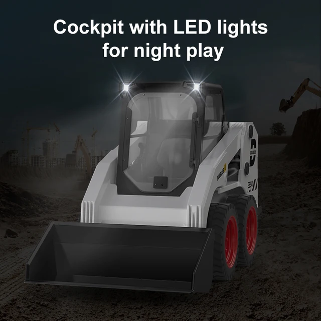 RC Excavator Double E E594 1:14 2.4G Remote control Truck Slip Loader Digging Bucket 360 Rotation High Low Speed Engineer Toy 3