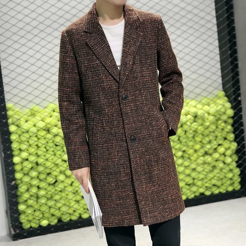 Elegant mid-length slim fit suede windbreaker