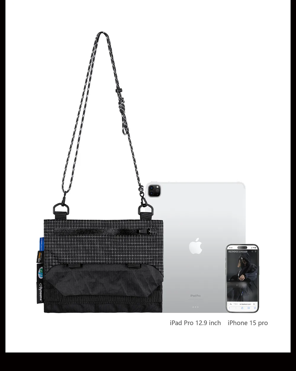 Reindee Lusion 24ss FP01 Multifunctional backpack combined materials xpac cd hard shell techwear accessories edc carrier
