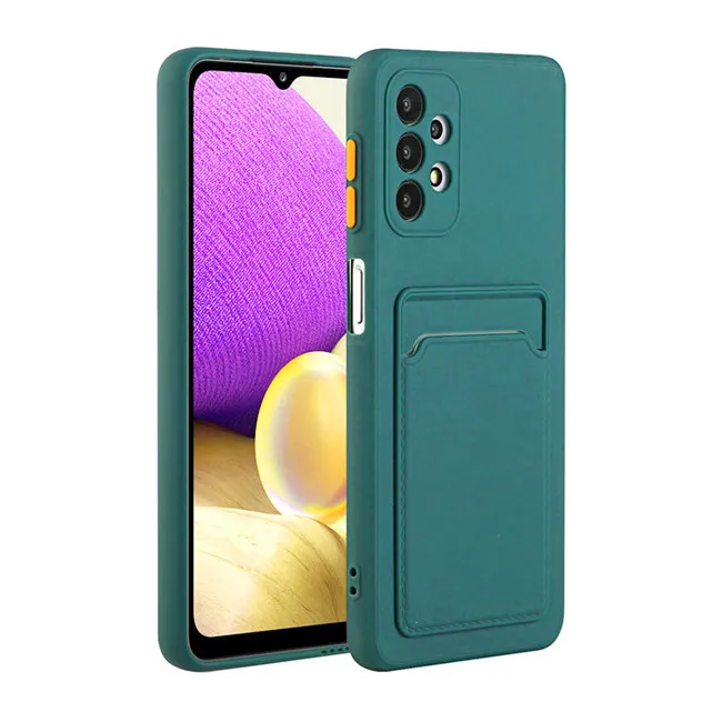 Luxury Soft Silicone Phone Case with Leather Card Slot - Premium Protection Cover