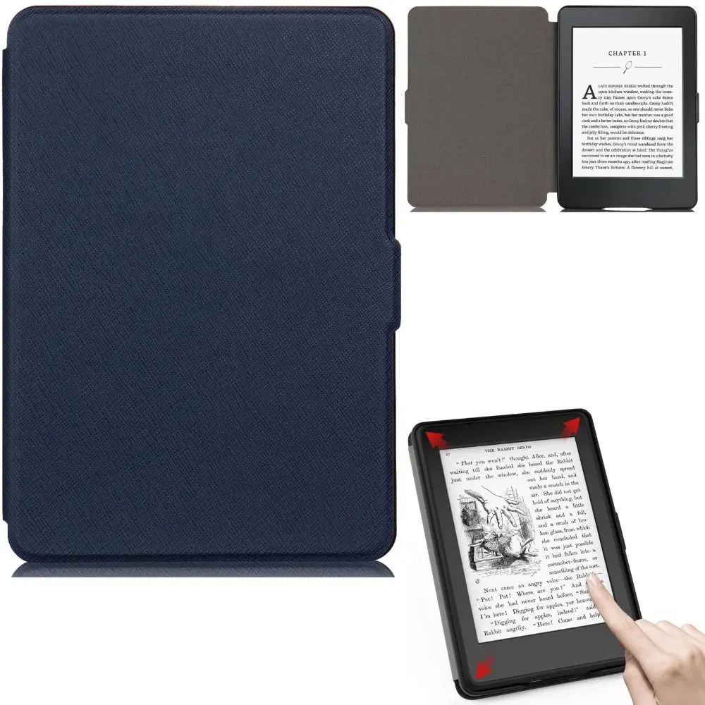 Kindle Case Auto Sleep/Wake E-Reader Case Shockproof Leather WP63GW Magnetic Simple For Kindle 7th Generation 2014