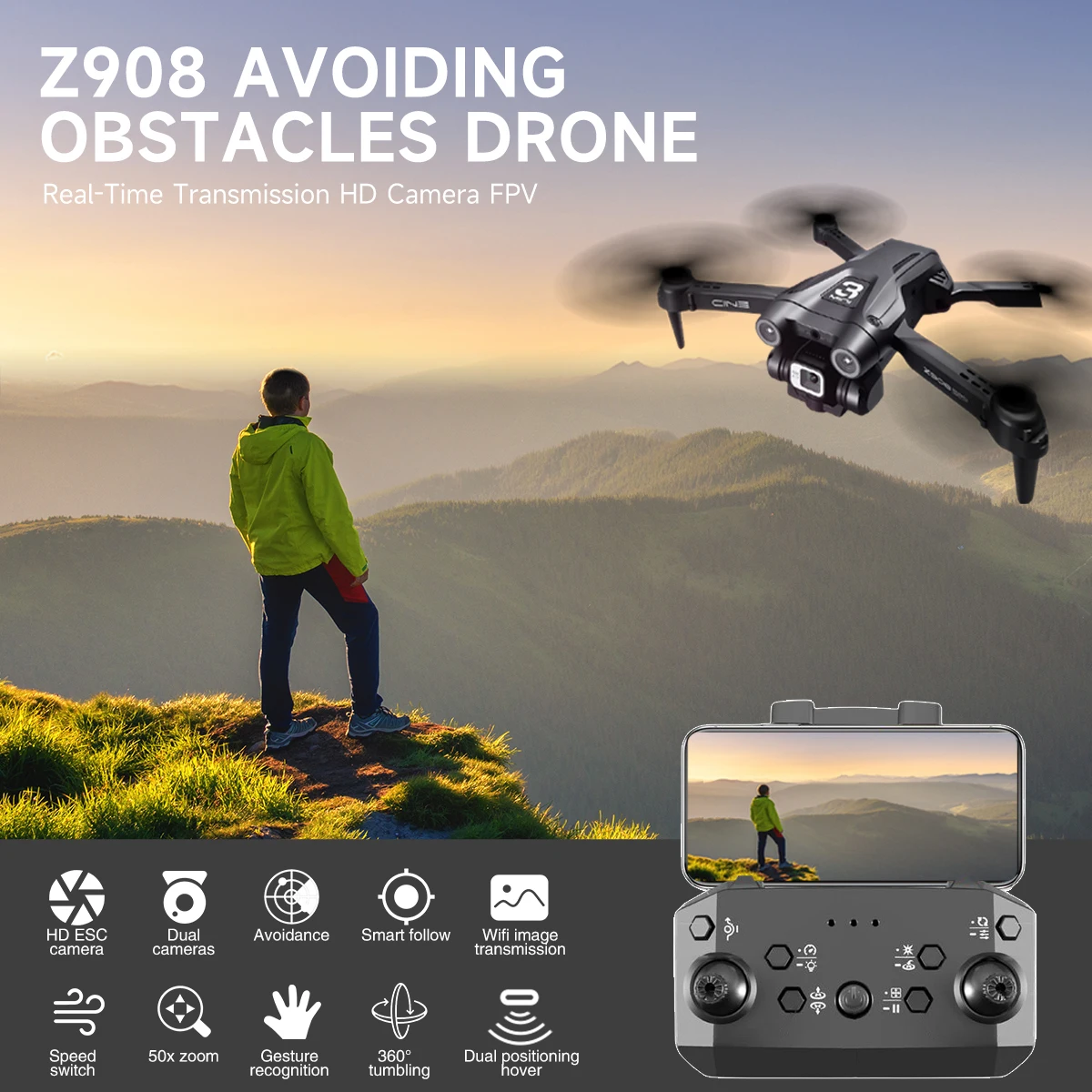 Z908  ƽ ̴ , 4k  ī޶, 2.4G  ֹ ȸ ︮,  , RC 峭, α ǰ