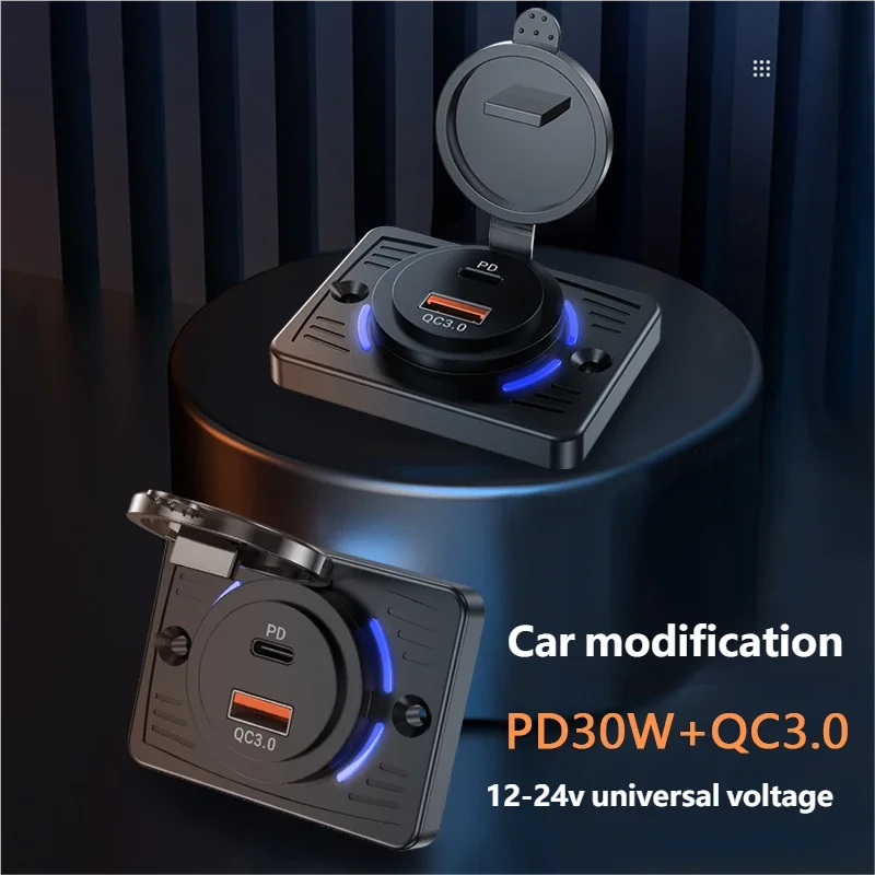 Enhanced USB Outlet Wall Mount with Sliding Cap - Fast Charging Power Adapter, Waterproof