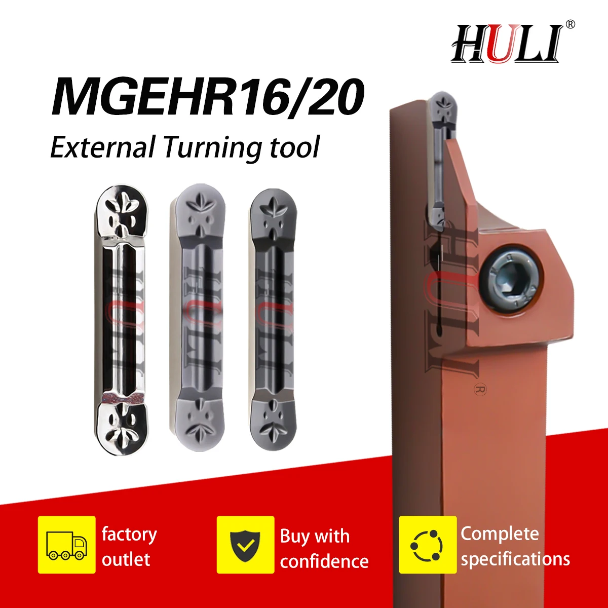 Portaherramientas De Ranurado MGEHR 1616-2 | Para Insertos MG200 | Torneado De Precisión
