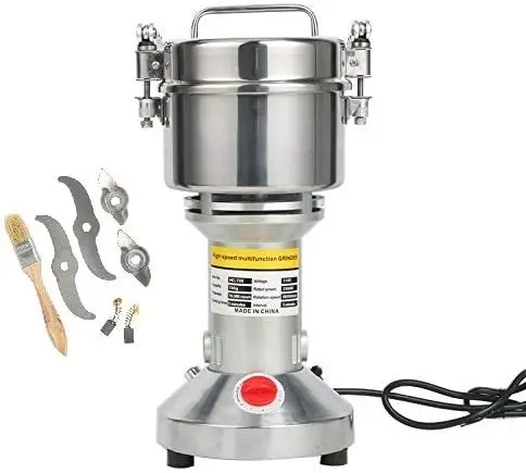 

Type Grain Mill Grinder 700 gr | Stainless Steel, Commercial Grade | Grind Grain, Roots, Flour, Kernel, E-gelation, Olibanum, Mi