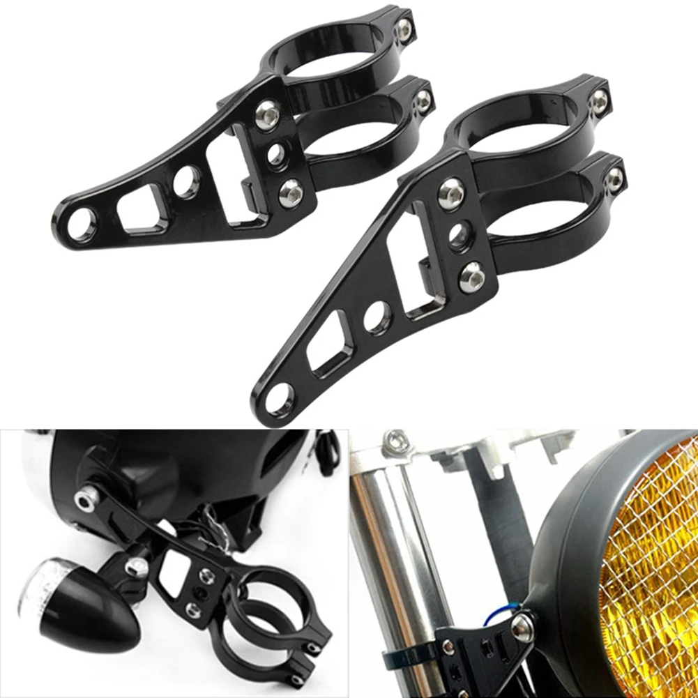 

2pcs Universal Motorcycle Headlight Bracket For 41MM Fork Tube Turn Signal Spotlight Mounting Bracket Motor Parts Accessories