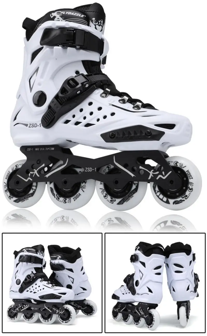 Inline Skates Professional Roller Skate Shoes Slalom Adult Roller Skating Shoes Sliding Free Skate Sneakers Patins 35-46 roller skates