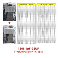 Capacitor kit 0201 0402 0603 0805 1206 smd Capacity package each value*50PCS Sample Kit Capacitor 1nf 10nf 100nf 1uf 10uf 22uf - Image 6