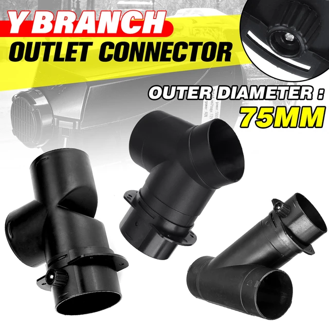 60/75mm y t Auto heizung Entlüftung kanal Stück Auspuff anschluss doppelt  versch ließbar offenes Regler für Webasto Standheizung - AliExpress