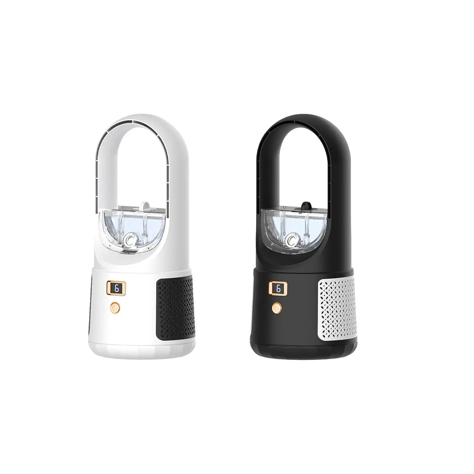 

Портативный Настольный вентилятор без лопасти, USB Перезаряжаемый маленький настольный вентилятор, высота 35 см