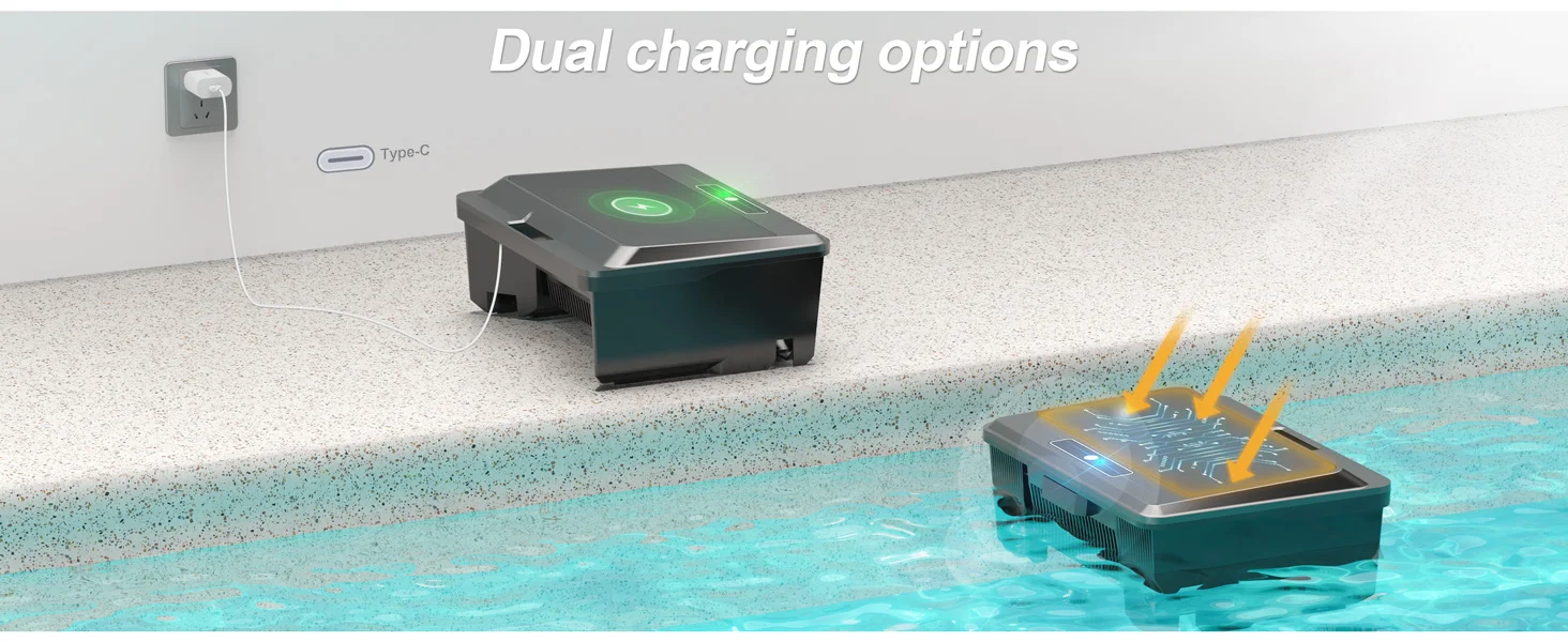solar charging pool cleaner