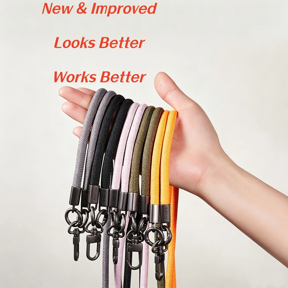 Universal Anti-Lost Woven Rope Phone Lanyard with Detachable Crossbody Neck Strap