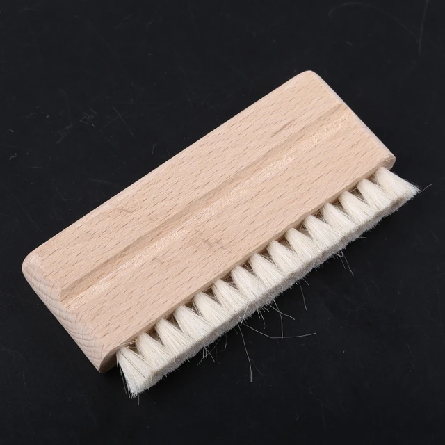 Brosse à manche en bois pour cartouche d'album, brosse pour clavier,  coloré, propre, dépoussiérage, laine, LP, disque vinyle - AliExpress