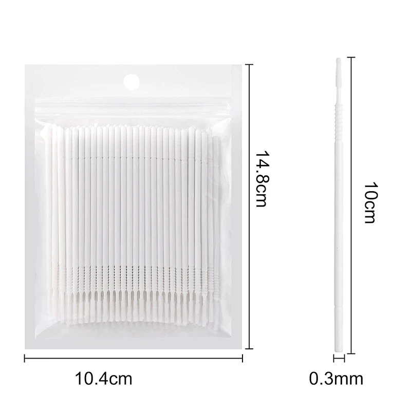 100pcs Removing Swab Micro Brush Makeup Brushes Eyelash Extension Supplies Lashes Accessories Makeup Tools