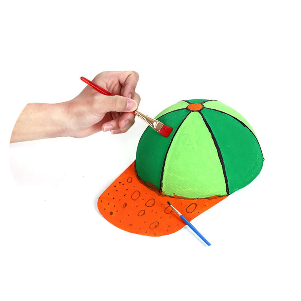 3 Pcs Cotton Baseball Hat Blank White Cap Bulk Stylish Blank Peak DIY Painting Hats Unisex 5