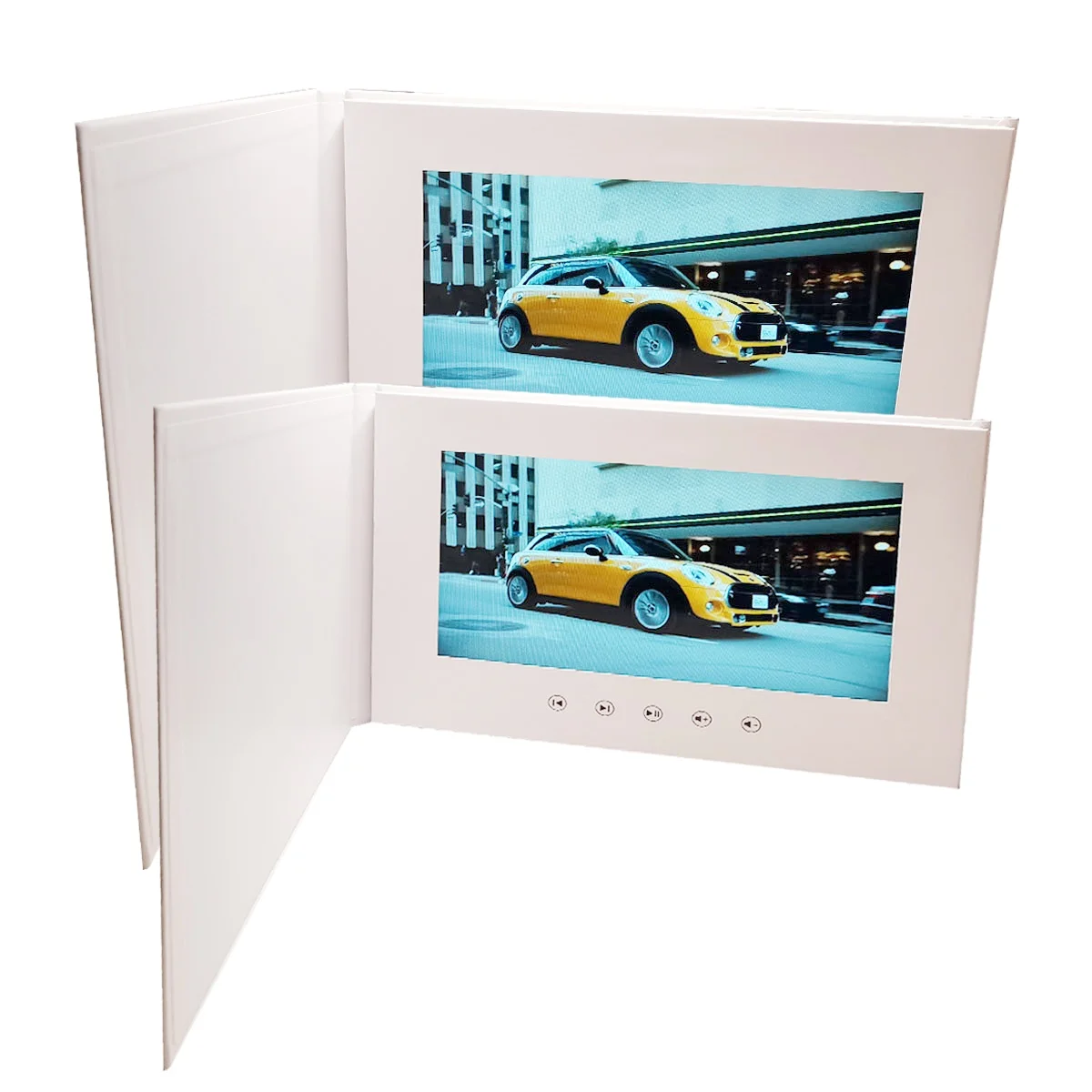 Customization Smart LCD USB Smart Flip 1080P Color Screen LCD Video Photo Xmas Greeting Card Media Player