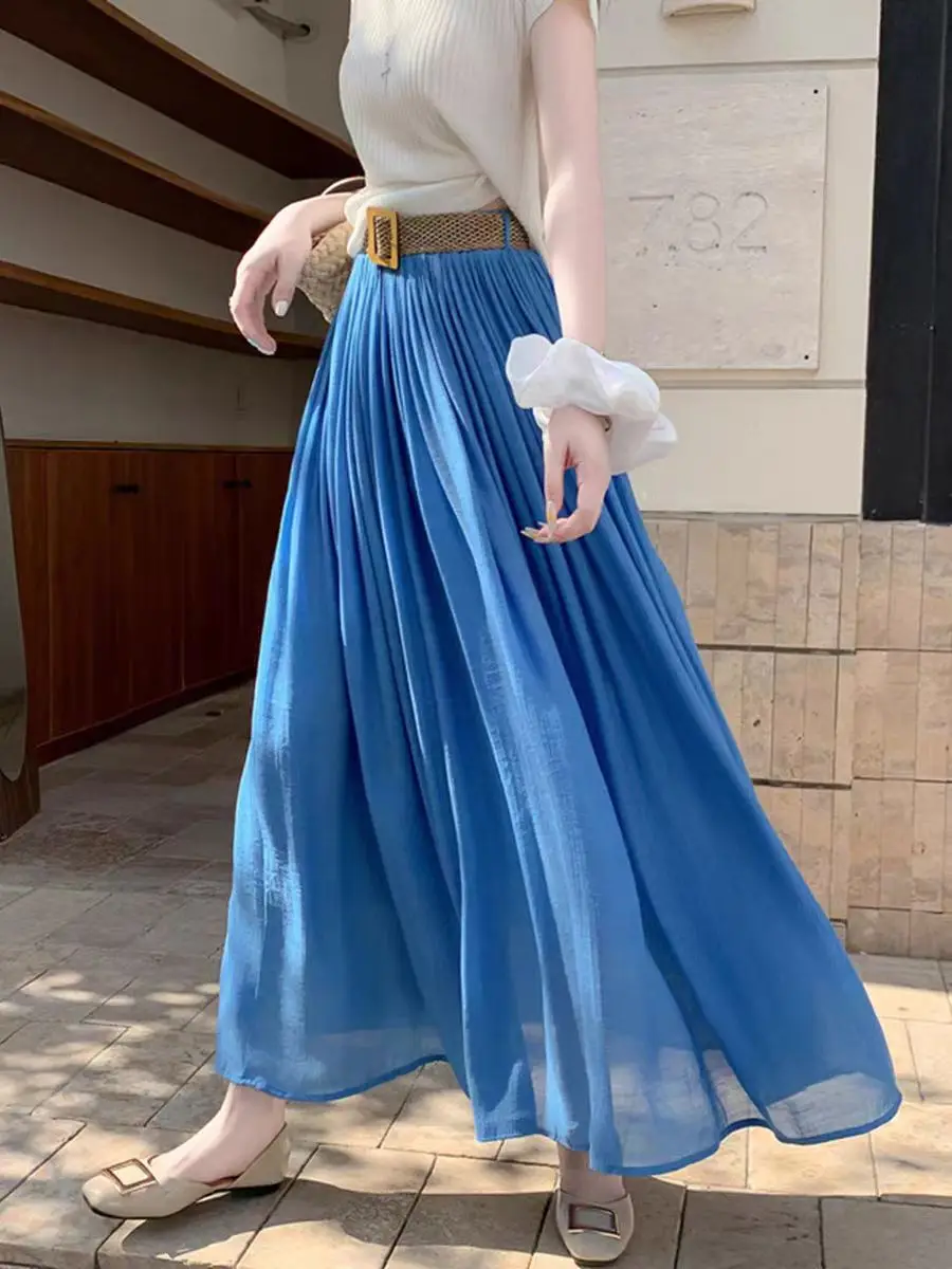 Boho Skirts For Women Panegy Women's Wrap Skirt - High Waisted,  Asymmetrical Ruffle Hem, Tie Side, Flowy Summer Skirt Vacation Beach Skirt