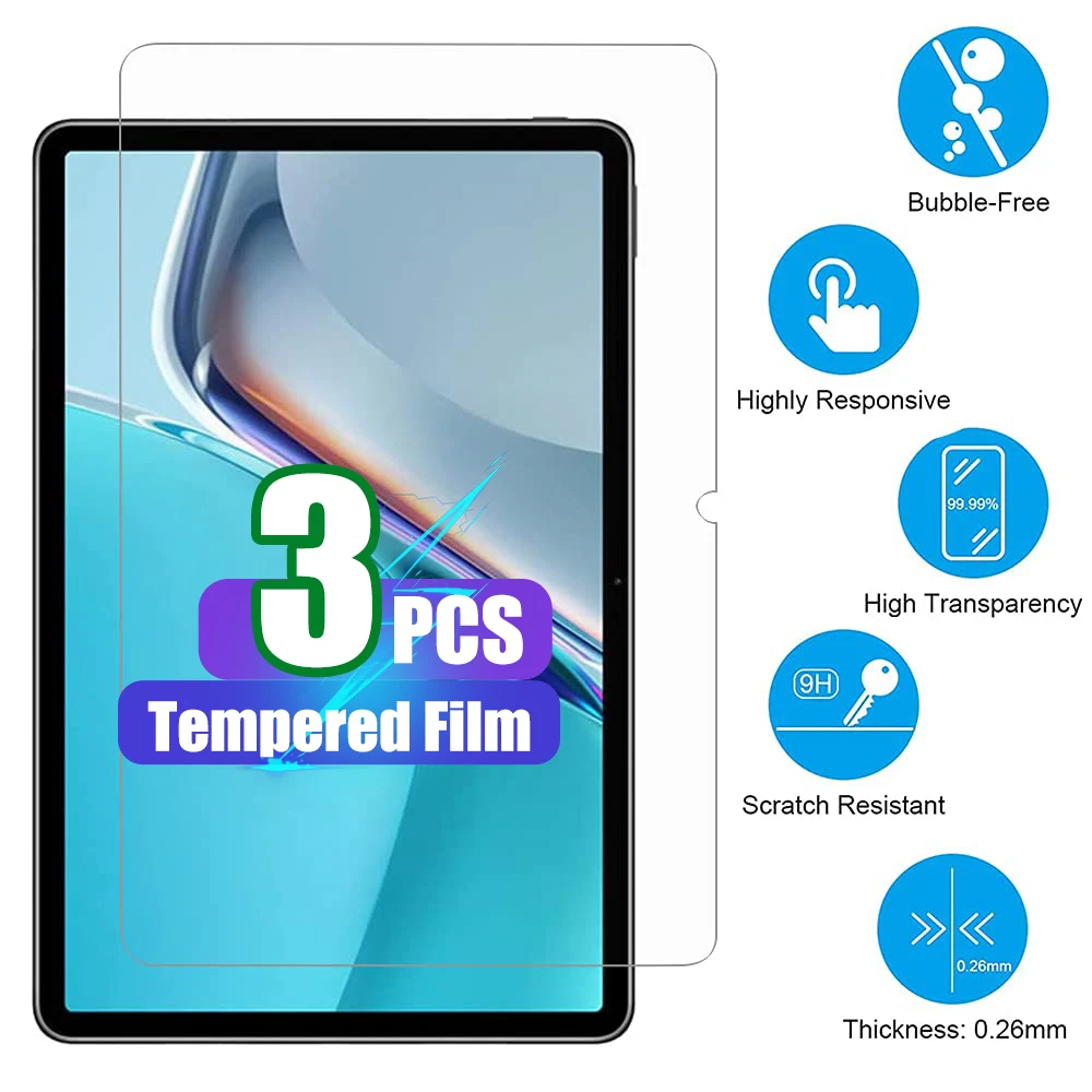 

Защитная пленка для экрана Huawei MatePad 11 (2021) 10,95 дюйма, закаленное стекло с защитой от отпечатков пальцев, без пузырьков, твердость 9H, пленка из закаленного стекла