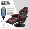 Massage Gaming Recliner Chair PU Leather Lounging Video Gaming Couch Adjustable Backrest Living Room, Gaming Recliner Chairs 2