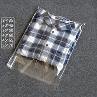 0.05mm OPP Self-adhesive Plastic Bag Clothing Packaging Sealable Clear Cellophane Thin Package Shirt Bag Factory wholesale 1