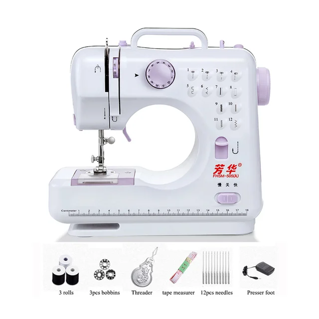 FANGHUA Genuine FHSM 505A Mini Sewing Machine SET for Beginner