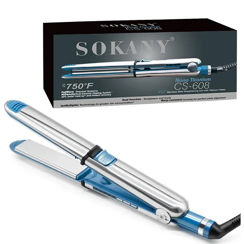 Max 750℉ hair straightener professional flat iron fast hair straightening plates ,stainless steel housing ,110v-240v