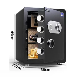 디지털 강철 안전 금고, 홈 오피스 안전 보관함, 보관함, 스트롱박스 머니 박스, 금고, 45cm