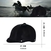Equestrian Helmet Flannel Breathable Outdoor Sports Multifunction Gear Adjustable Comfortable Equestrian Hat Horse Equipment 1