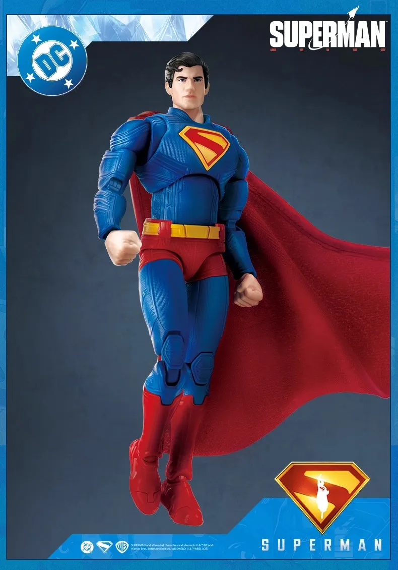 Blokees David Superman Classic Action Figure Assembly Toy for Kids' Collection Gift