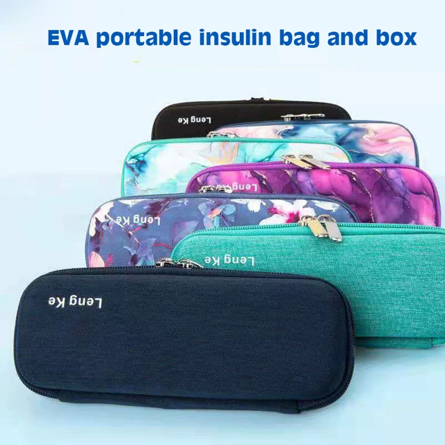Brilljoy EVA borsa termica per insulina borsa termica portatile per  insulina diabetica custodia da viaggio per