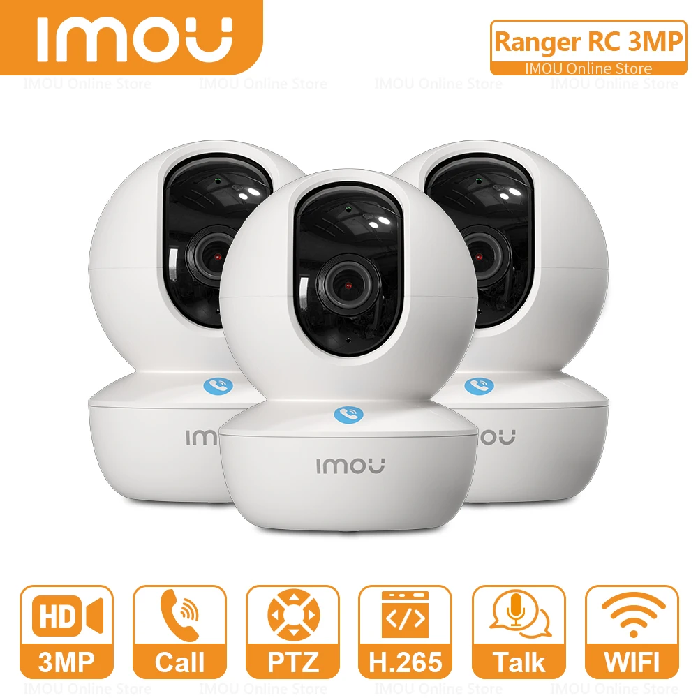 IMOU-Caméra de surveillance intérieure IP sans fil Ranger SE, 4MP, RC, 3MP,  AI, poignées humaines