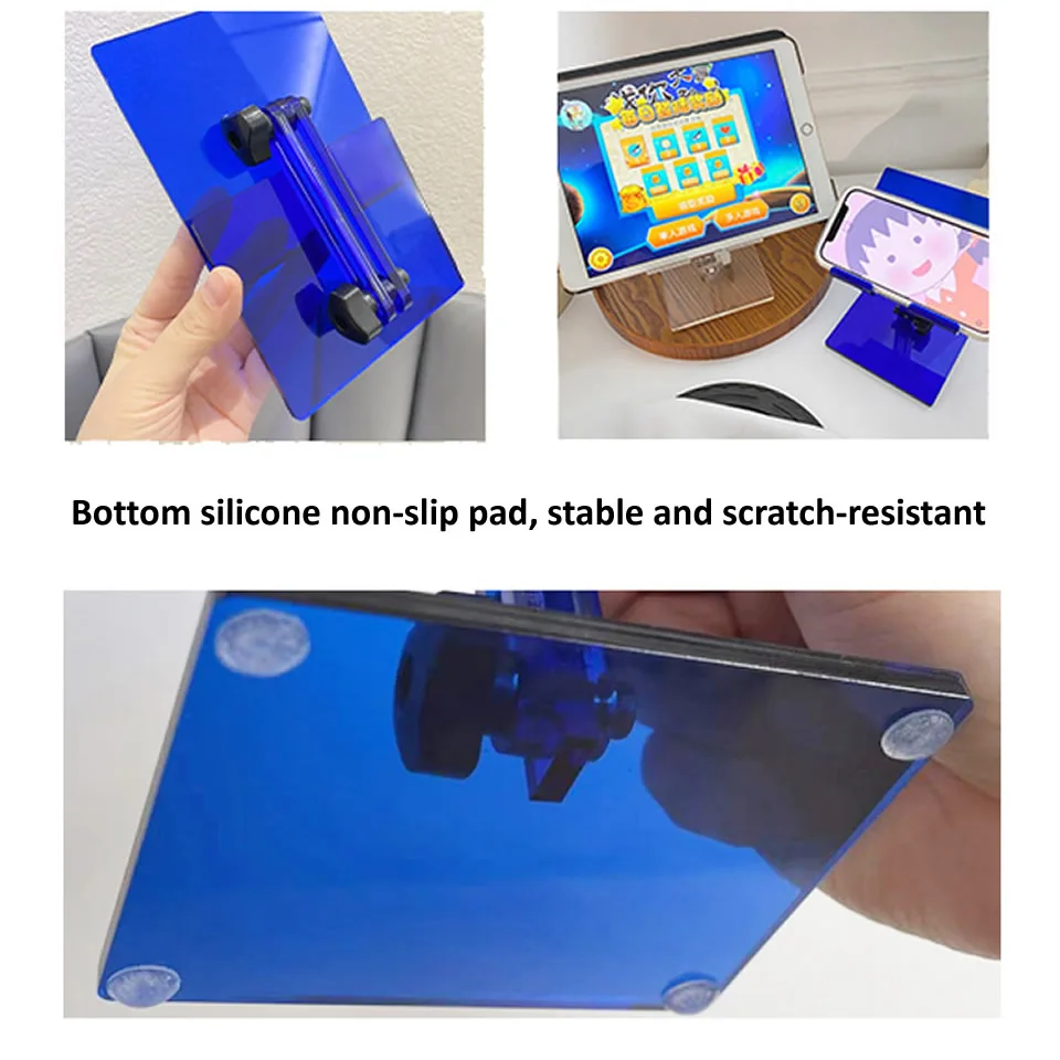 Outmix-suporte para Tablet Acrílico Ajustável Suporte Dobrável Suporte Desktop mi Pad Samsung Ipad Pro Air Mini 12.9 11 10.2 10.9 - Imagem 6