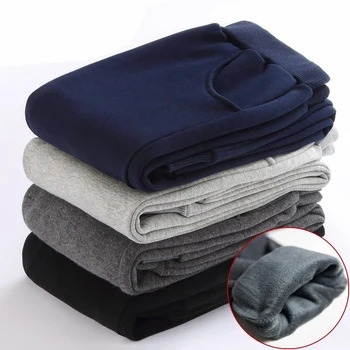 1pcs Autumn Winter Kids Thermal Pant Girls Boys Sports Pants Teenagers Fleece-Lined Casual Trousers Childrens Fleece Pantsskirts 1
