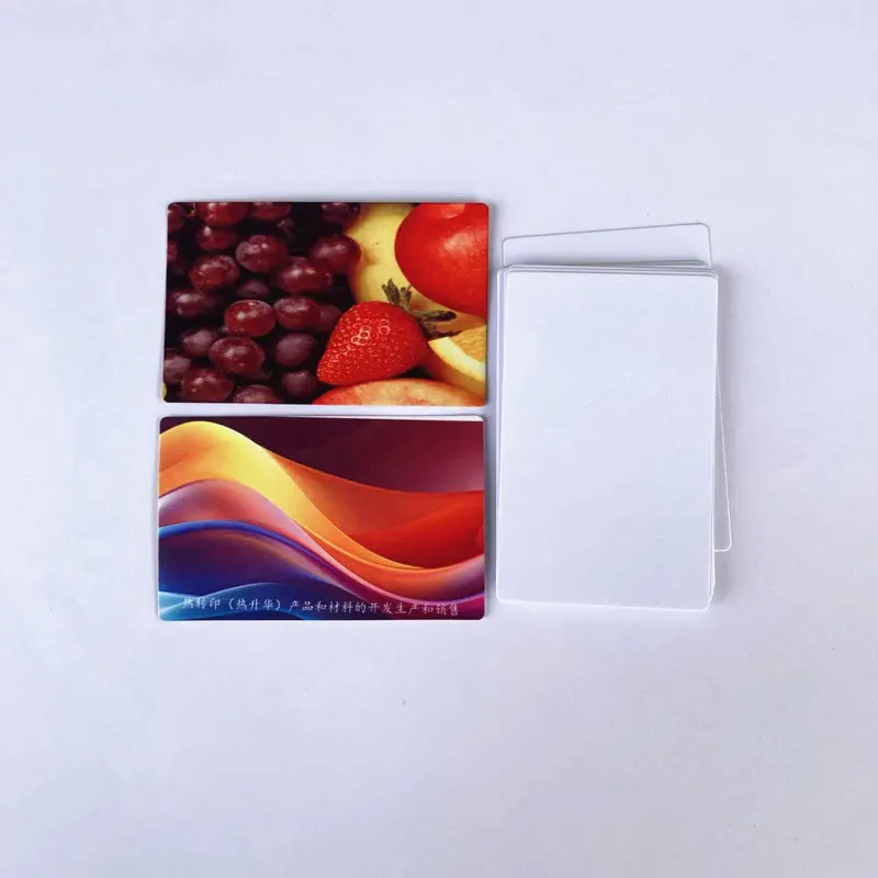 

sublimation blank PET plastic business card heat transfer printing materials 100pcs/lot