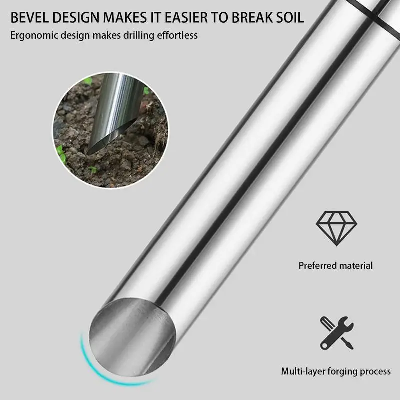 Metal Plant Transplanter Manual Metal Transplanter Tool Portable Bulb Planter Wear-Resistant Transplanter Tool For Digging 5