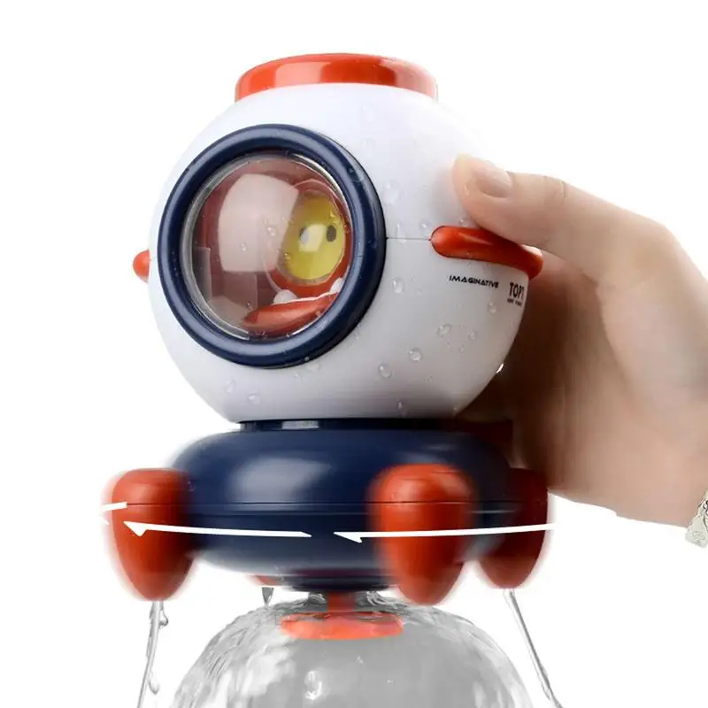 

Spaceship Spray Sprinkler Bath Toy Automatic Water Spray Bathtub Toy Colorful Light Babies Bathtub Toys For Summer Pools Bathing