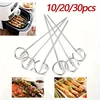 10-30pcs Stainless Steel Skewer Grill Kabob Skewers Sticks For Grilling Reusable Kebab Barbecue BBQ Stick Special Baking Needle